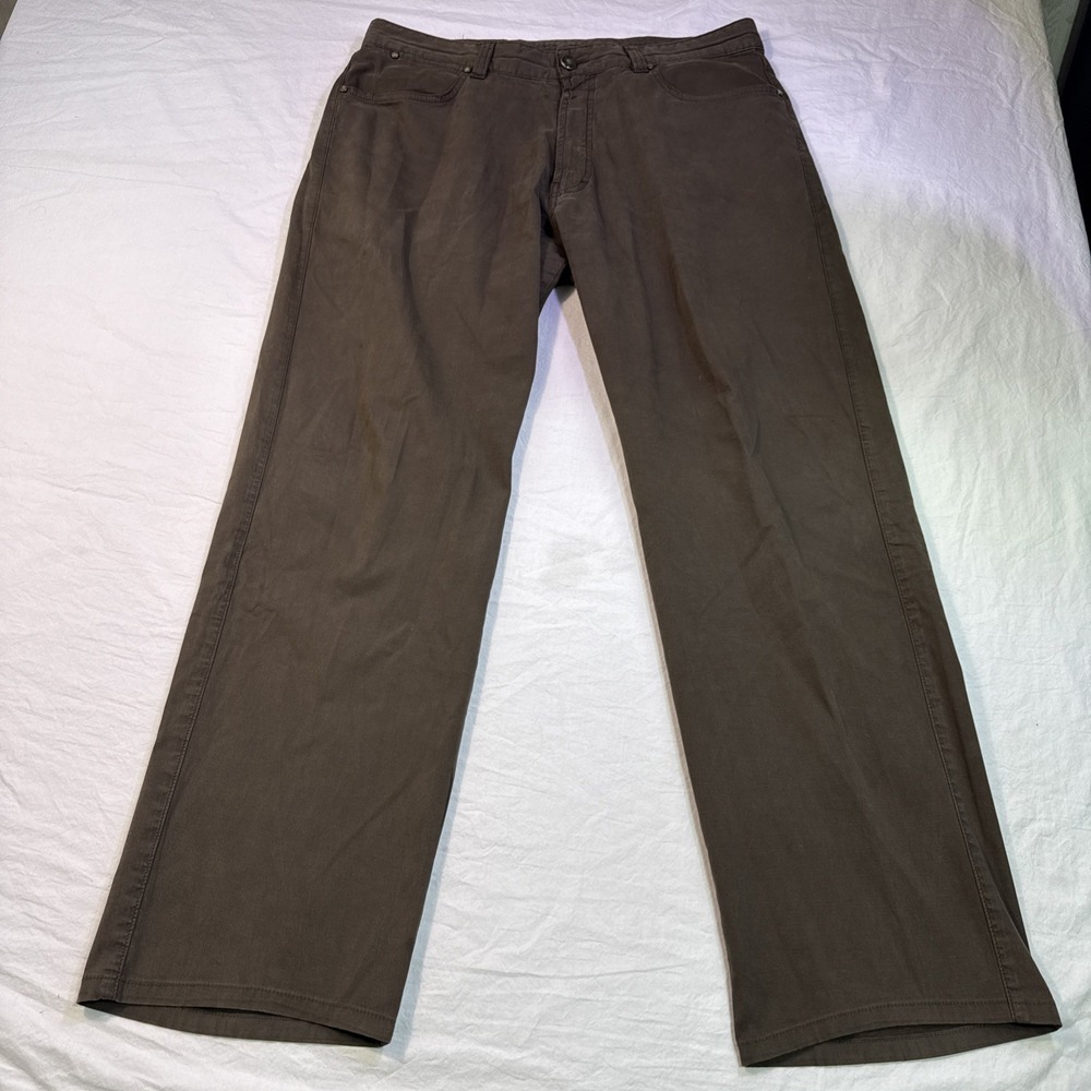 Ermenegildo Zegna jeans mens 36 brown straight wider leg - Picture 2 of 7